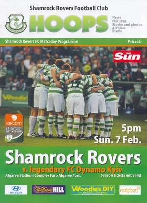 "Shamrock Rovers FC" vs. "" ()  7/02/2010